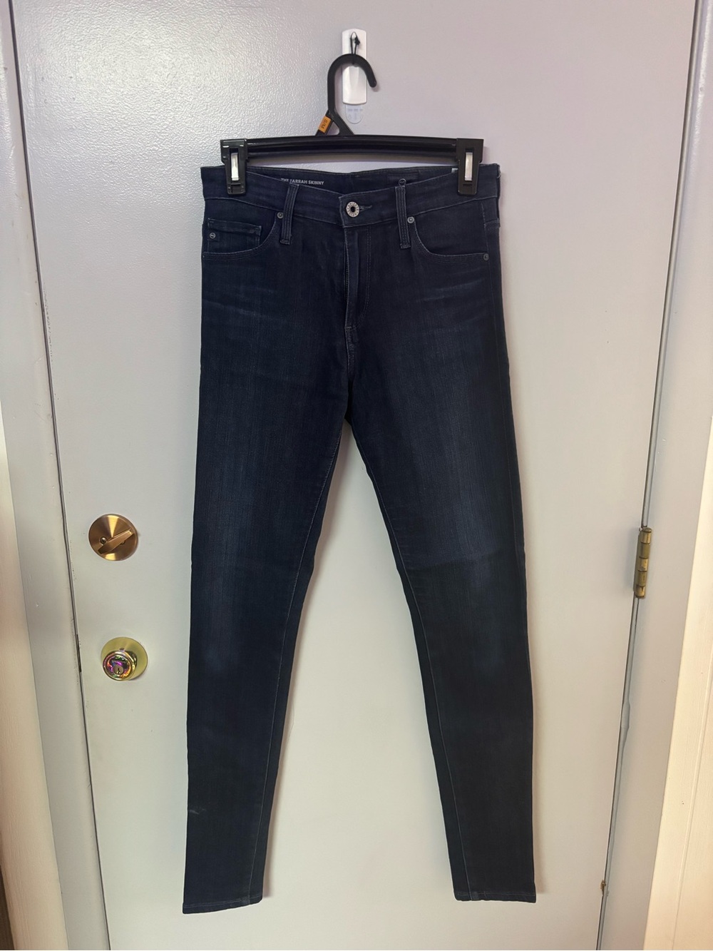 Ag Adriano Goldschmied Dark Gray Stretch Denim Jeans